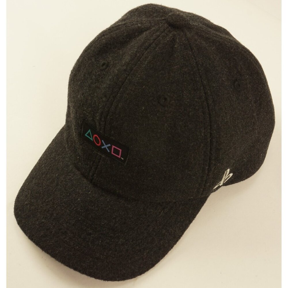 Playstation Console Launch Gray Fleece Wool Men's Strapback One Size Dark‎ Gray